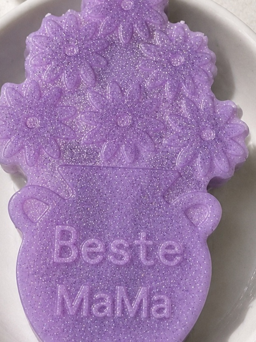 Vanilla sugar SOAP best mama 4x3in donkey milk & vitamins with SHIMMER - Picture 2 of 2
